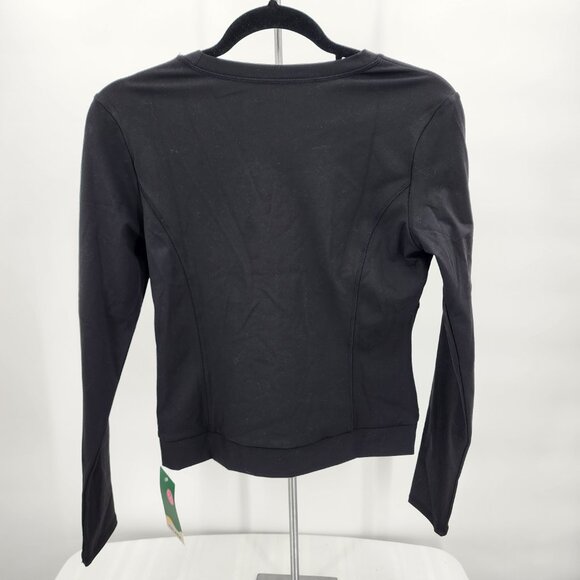 HALARA Crossover Hem Long Sleeve Yoga Top Black Small NWT - Picture 6 of 7